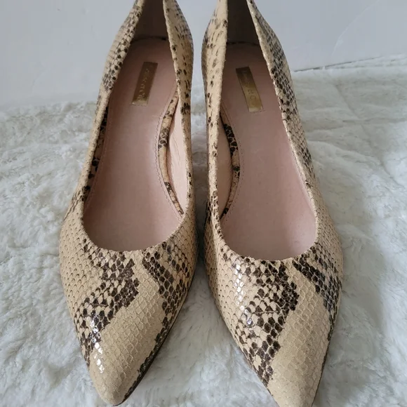 LOUISE ET CIE JORDYNA PUMPS HEELS ANIMAL PRINTS SHOES  SIZE 10 beige brown color - Picture 12 of 12